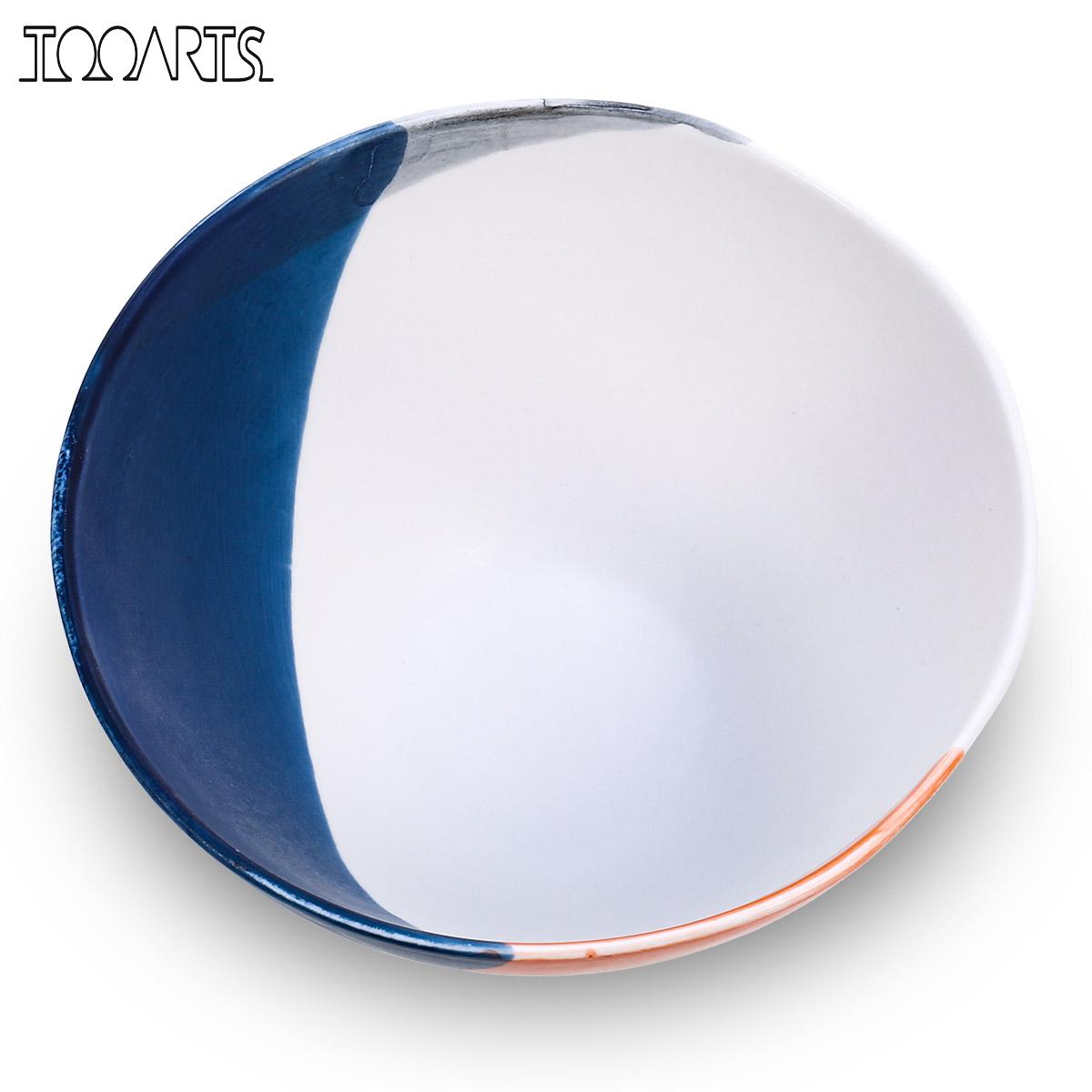 Decoration Crafts Ceramic tableware Fruit Bowl Salad Bowl Decorative Plate for Fruit Salad Modern as a