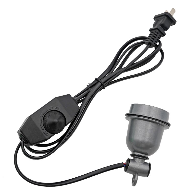 Lámpara de calefacción de 300W para animales de granja, controlador de temperatura, calentador que mantiene el calor, Bombilla para mascotas, lechones, pollos y perros, nueva: Holder EU plug