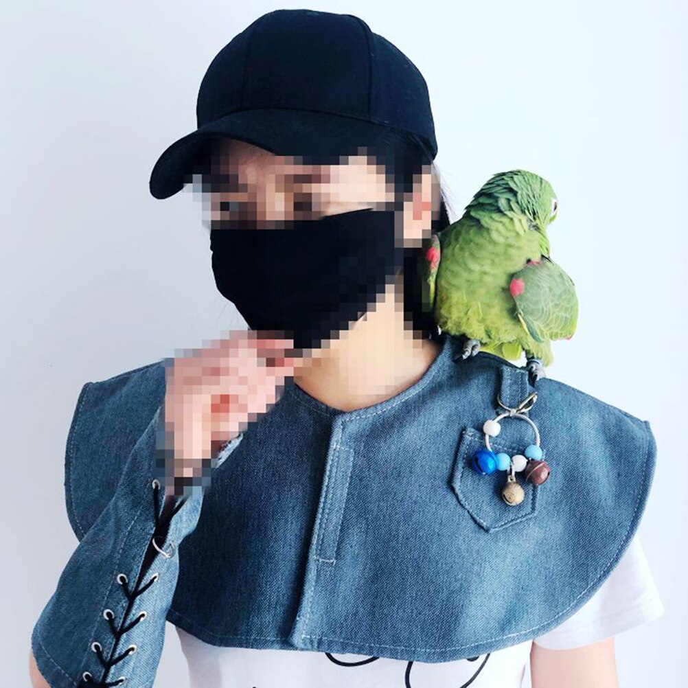 Kæledyrs papegøje sjal armbeskyttelse multifunktionelt kæledyr skulderpude armdæksel anti-ridse skulderbeskyttelsesarm beskyttelsesdæksel til scene