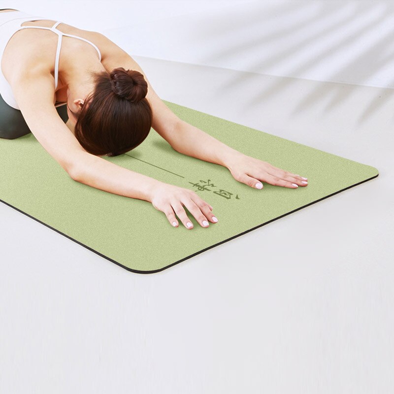 Die neueste yogamatte von lezyan aus naturkautschuk (pu) ist atmungsaktiv, abriebfest, rutschfest, schweißabsorbierend und ideal für fitness, pilates, gesundheit und sicherheit.
