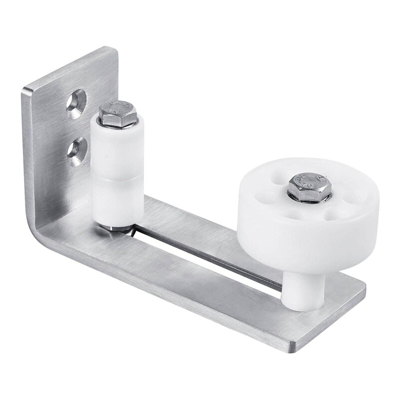 Stainless Steel Adjustable Wall Mount Stay Roller Barn Door Floor Guide for Barn Door Hardware