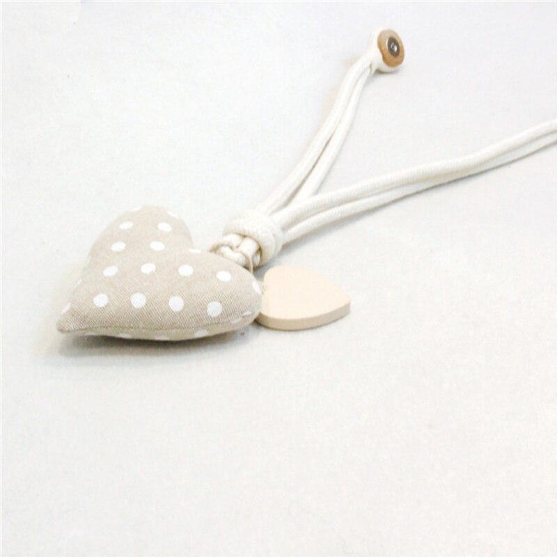 1pc magnetiske gardintrekkinger nydelig hjerteformet natur bomull lin tau vindu gardin spenne barnerom gardiner holder dekor: beige