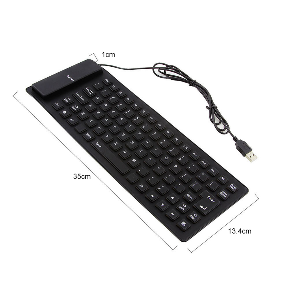 85 tasten Faltbare Tastatur Tragbare verdrahtet USB Stumm Silikon klapp Tastatur für Laptop/Computer