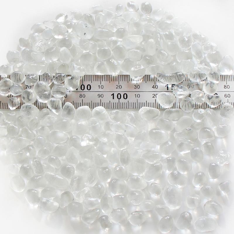Shaped Glass Beads Irregular Glass Mosaic Tiles DIY Craft Mosaic Stones Various Colors Materials Optional About 100g: transparent