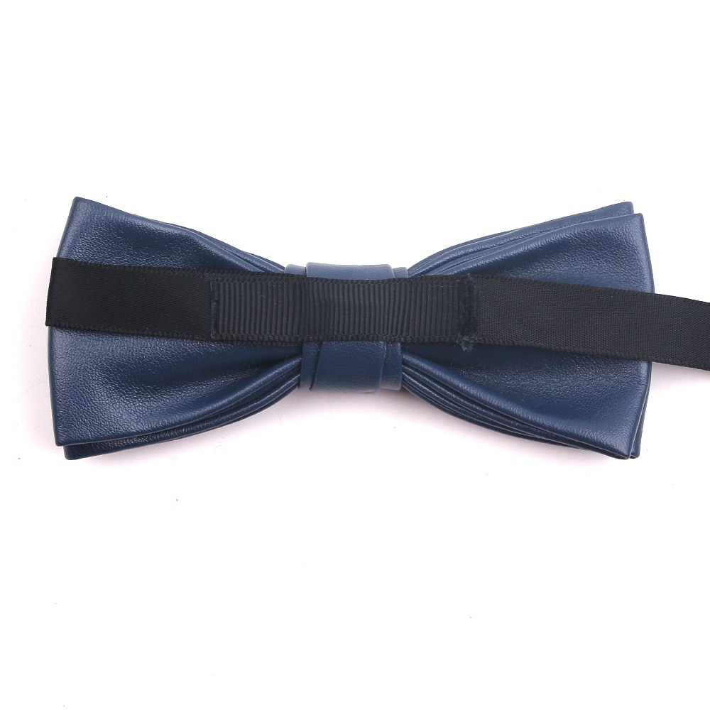 Pajarita clásica de cuero PU para hombre y mujer, corbatas informales para niños, pajaritas para boda, , corbata masculina