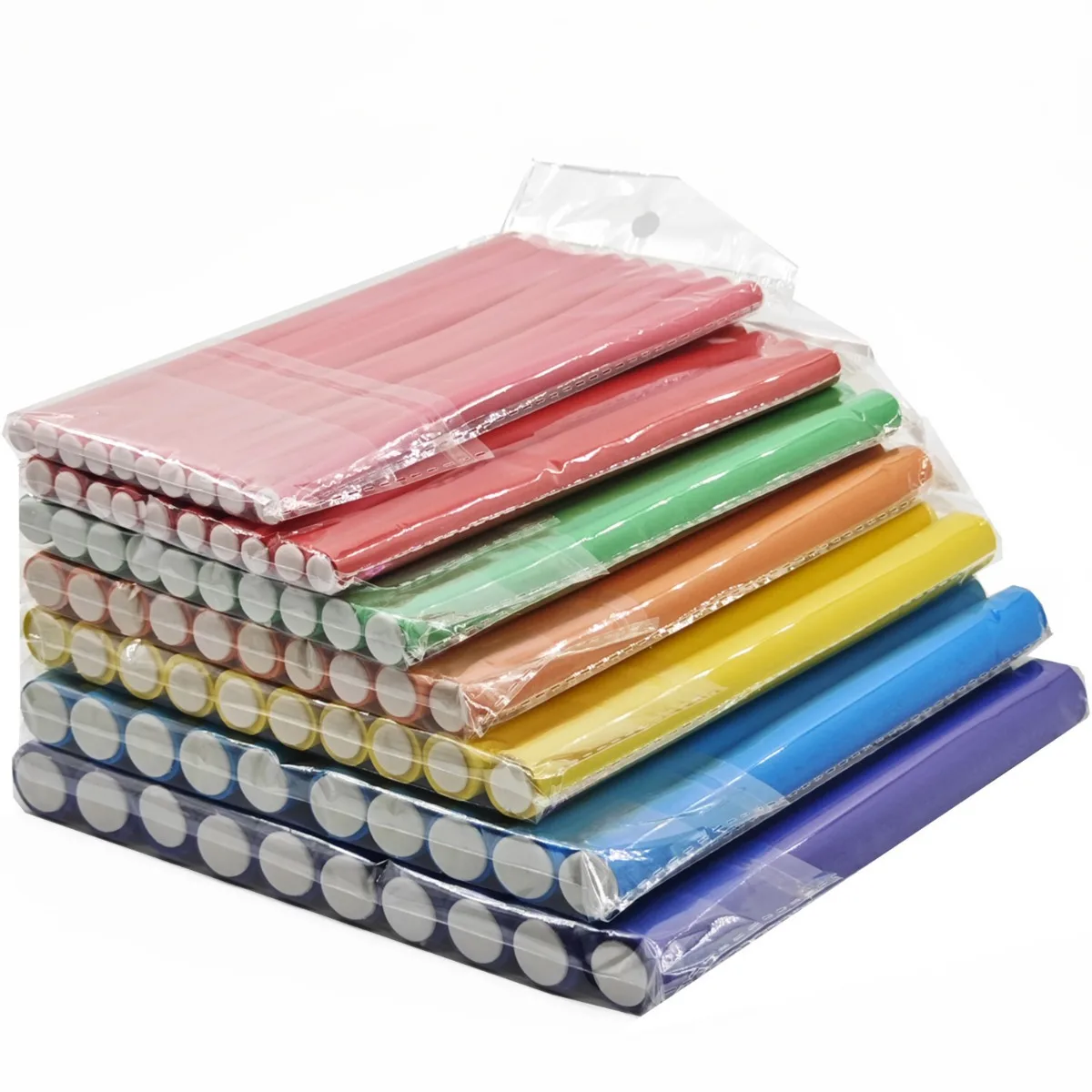 10 Uds. Varilla rizadora de pelo Flexible, rizadores de pelo, espuma suave, rizos flexibles, rodillos flexibles, herramientas de estilismo, rodillo para el cabello sin calor