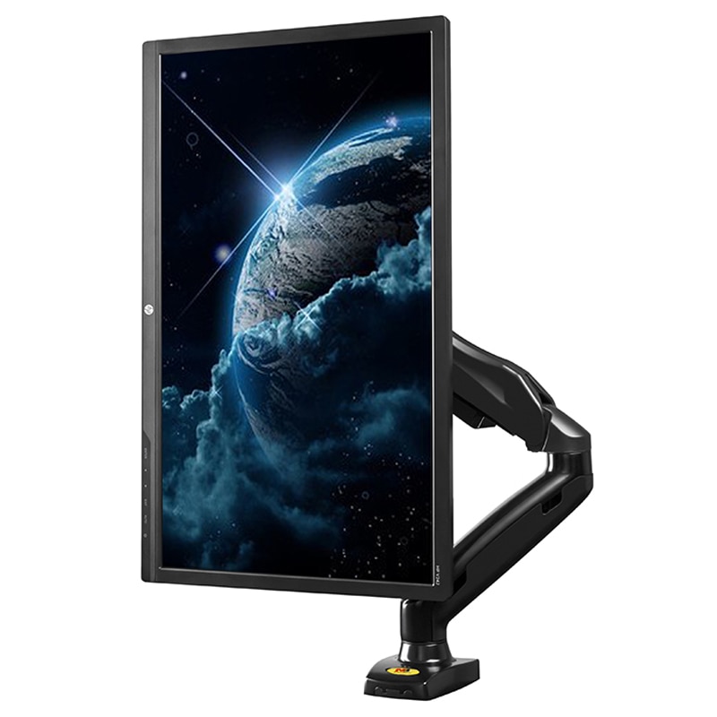 NB North Bayou F80 17&quot;-30&quot; Full Motion Ergonomic Monitor Stand Adjustable Gas Spring Mount with Laptop Tray, Loading 1-8KG