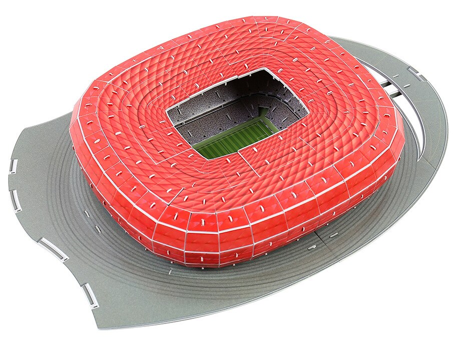 Puzzle classico fai da te Puzzle 3D stadio di calcio mondiale parco giochi di calcio europeo assemblato modello di edificio Puzzle giocattoli per bambini