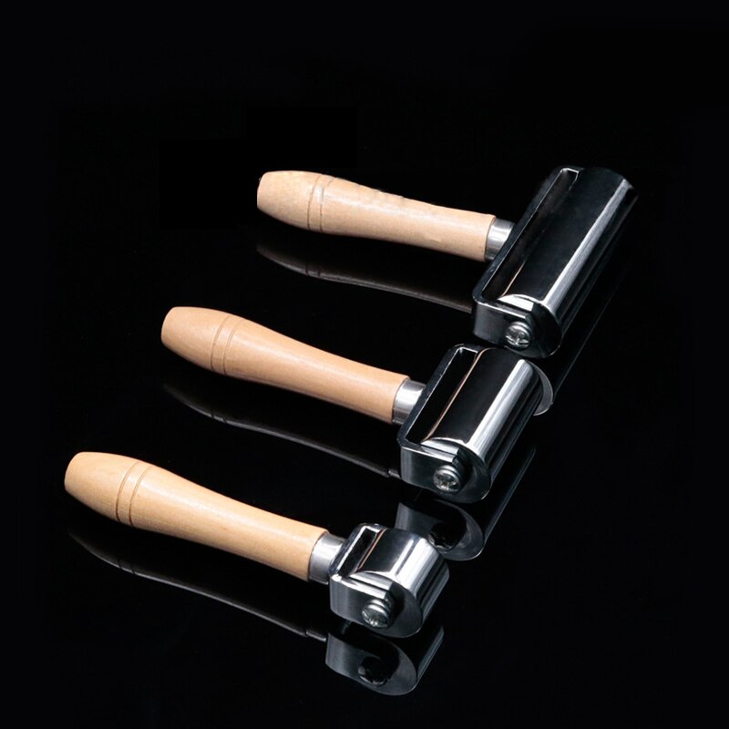 Rodillo de prensa para bordes de cuero, rodillo de laminado de pegamento para manualidades de cuero, herramienta de pliegue hecha a mano, 26mm/60mm/100mm