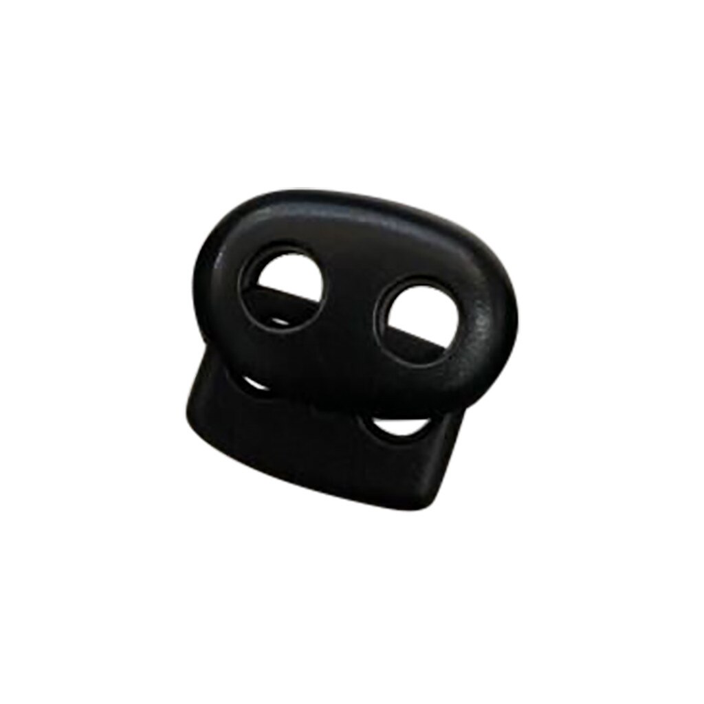 Plastic Cord Lock End Toggle Double Hole Spring Stopper Fastener Slider Toggles Elastic buckle plastic adjustment buckle 25/50/1