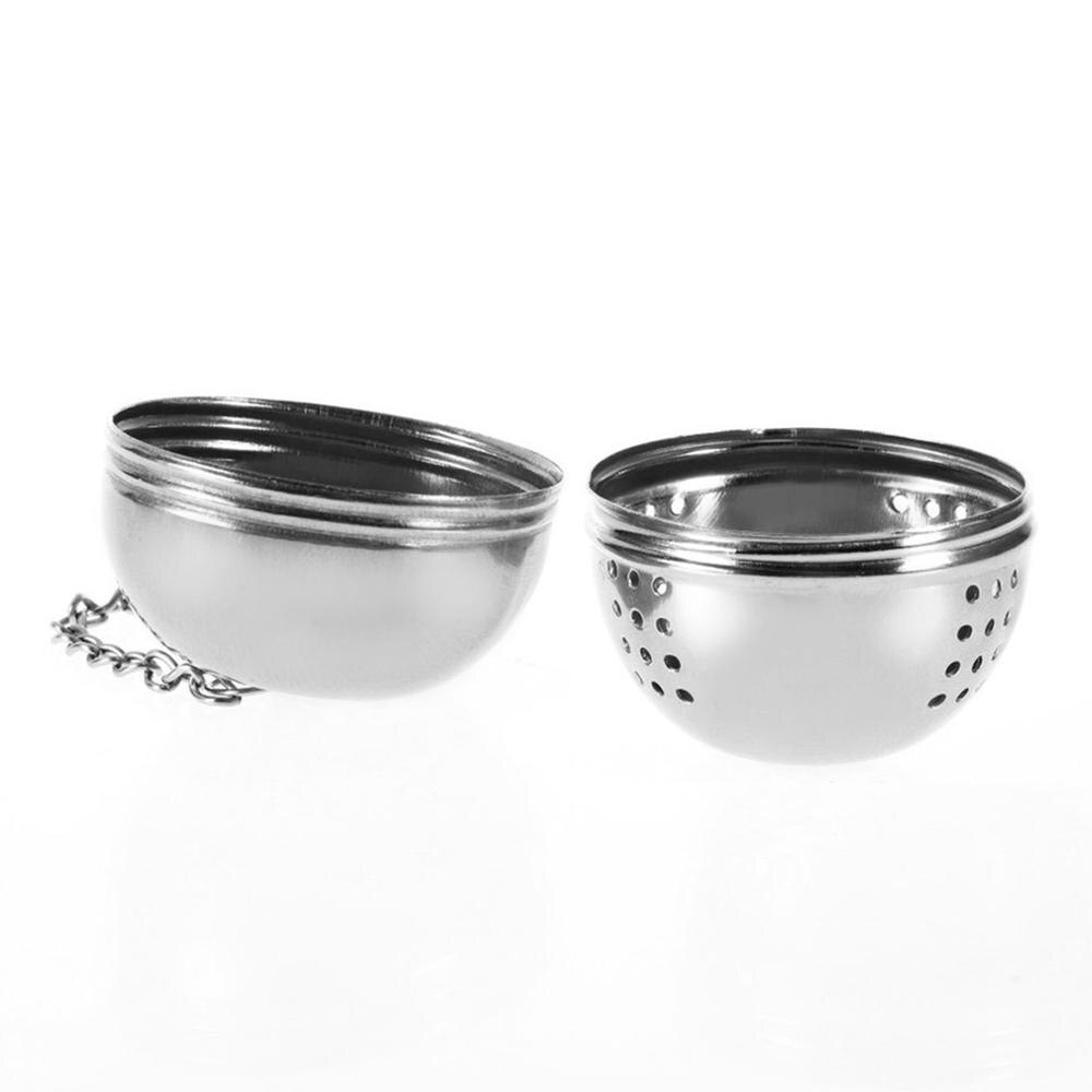 1pcs Spice Egg Shaped Silver Stainless Steel seasoning Ball teakettles Strainer Tea filter Locking Brand