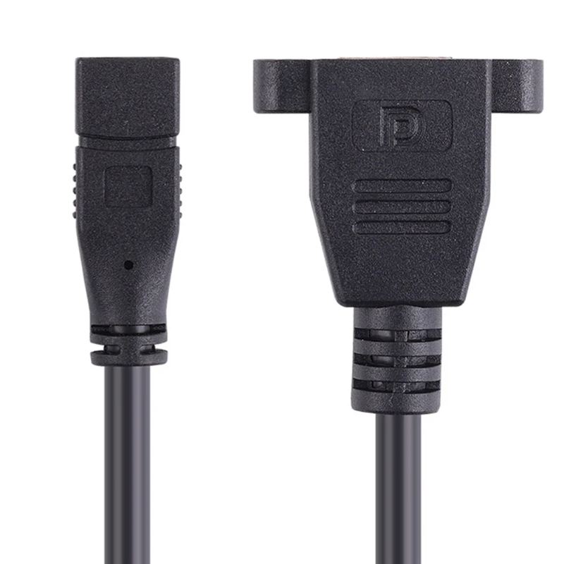 Displayport Cable Adapter Female Socket Panel Mount To Mini Displayport Female Cable Adapter Mini Dp-dp Wire 4k 2k 60hz Av Line