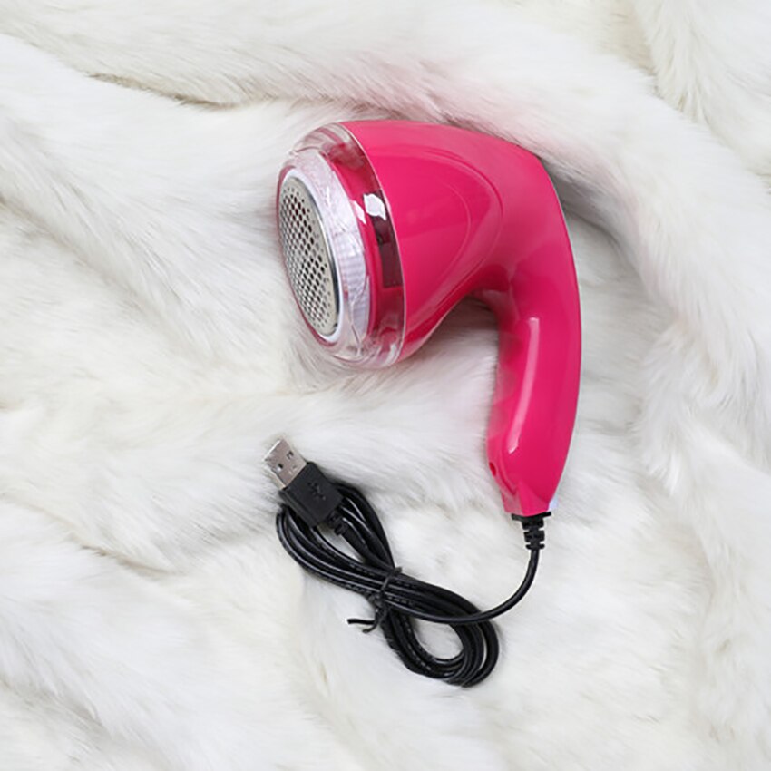 Stof Scheerapparaat Lint Remover, Elektrische Usb Powered Snoer Trui Scheerapparaat, Efficiënt Verwijderen Lint Pill En Bubble Voor Kleding: Rose red