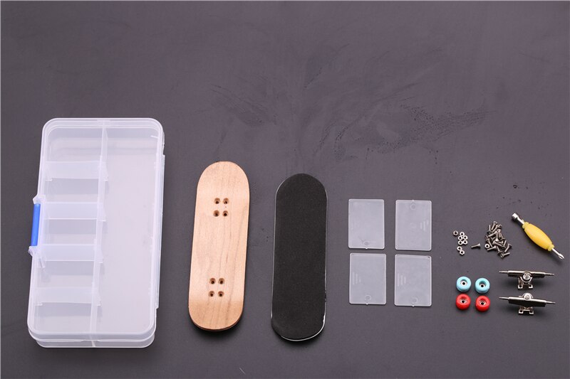 Hoge Houten Vinger Skateboard Met Gereedschap In Doos Vinger Scooter Esdoorn Vinger Skateboard Voor Professionele Concurrentie