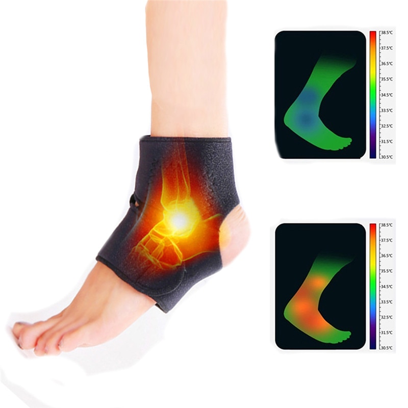 1 Paar Verstelbare Enkelbrace Guard Spontane Magnetische Therapie Zelfopwarming Enkel Ondersteuning Protector Brace Wrap Gezondheidszorg