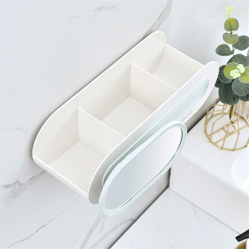 Bathroom Storage Rack with Mirror Bedroom Toilet V... – Grandado