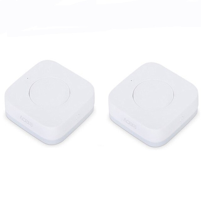 Xiaomi Aqara Smart Wireless Switch Smart Remote One Key Control Aqara Intelligent Application Home Security APP Control: 2pcs wireless switch