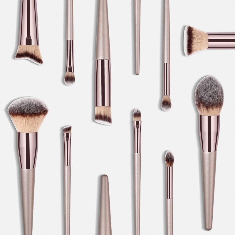 10pc trä ögonbryn ögonskugga borste makeup borstar foundation rouge blanda kosmetisk skönhet smink verktyg косметика maquillaje