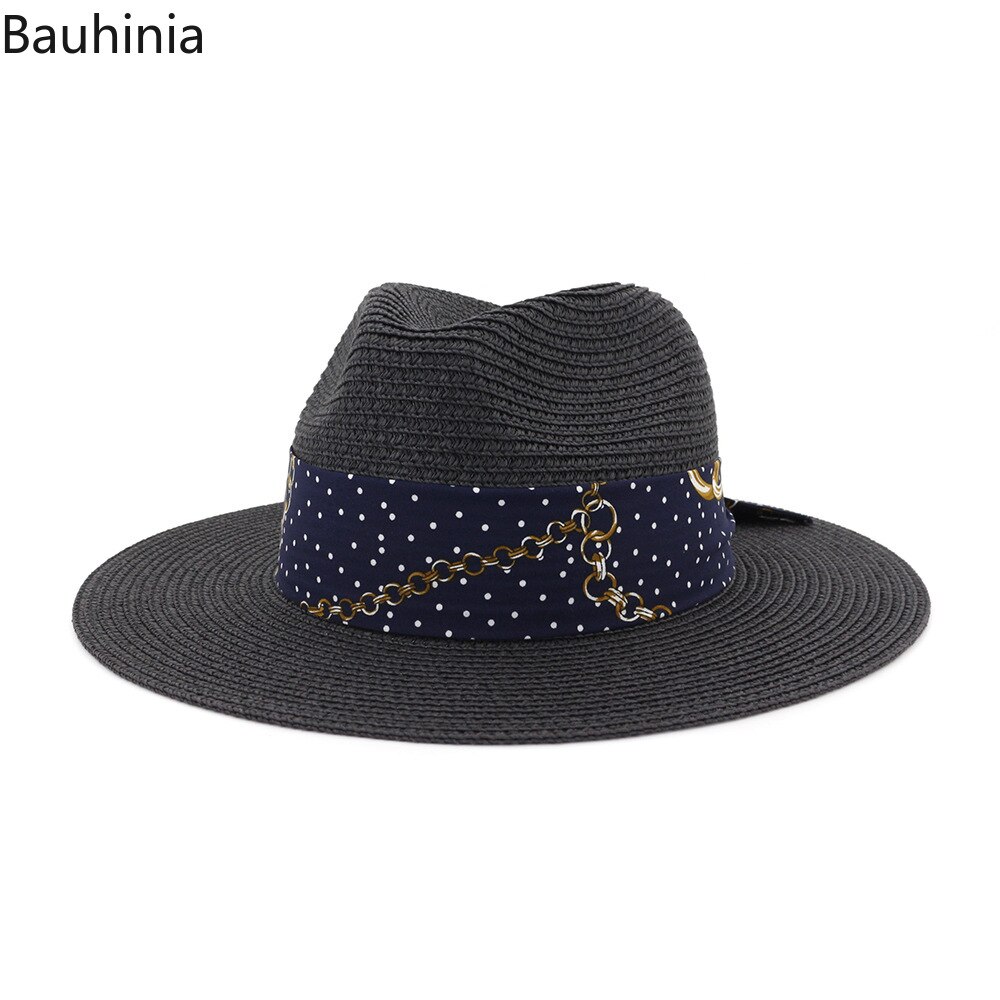 Bauhinia Spring Unisex Travel Cap Vintage Panama Hat Summer Beach Sun