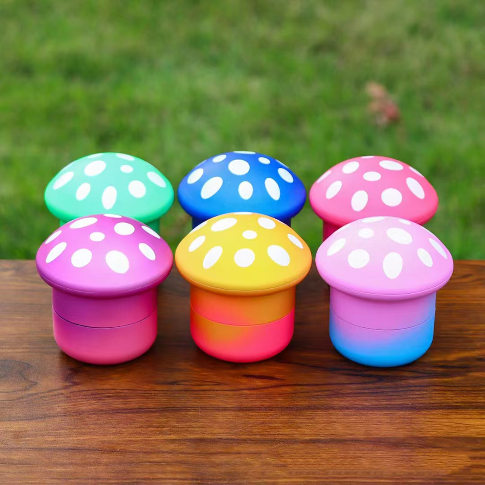 Grand broyeur métallique pour herbes, 70MM, en forme de champignon, pour fumée, 4 couches, pour épices, plastique et métal durables