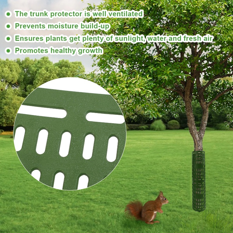 Tree Trunk Protector Adjustable Plant Protection Fence Anti Chewing Tree Wraps Fence with Twist Ties Home Garden Accessories