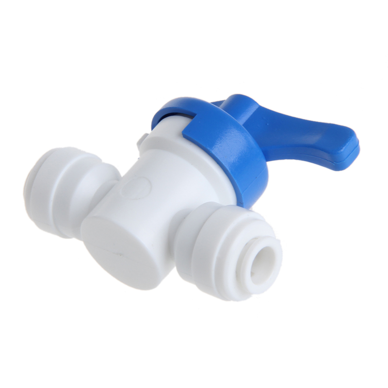 1 stk kuleventil 6mm 1/4 " rør od port plast vannsystem sløyfekobling