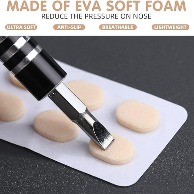 EVA Foam Neus Pads Patch Verlichten Neusbrug Druk Stickers Anti Slip Bril Neus Pad Paster antislip Brillen accessoires