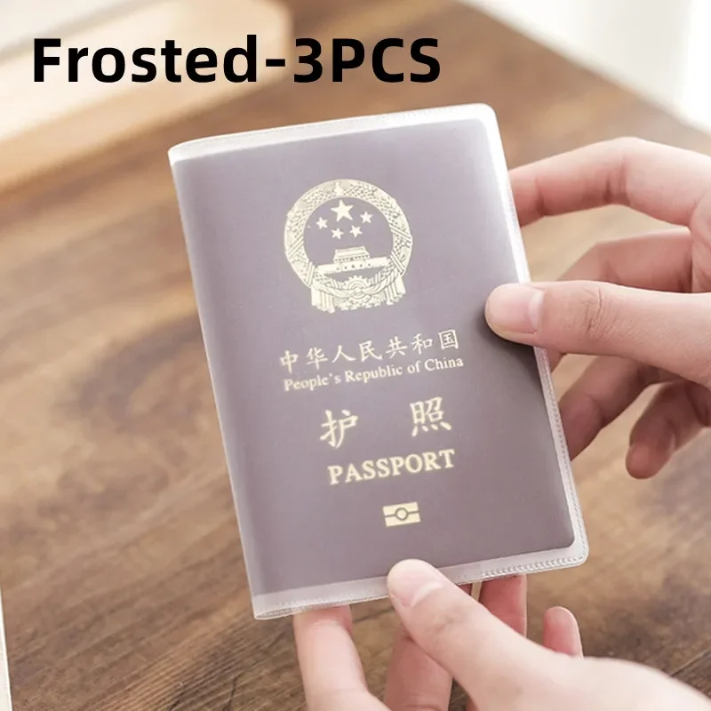 1-10PCS paspoort beschermhoes transparant mat, PVC-materiaal waterdichte documentenhoes