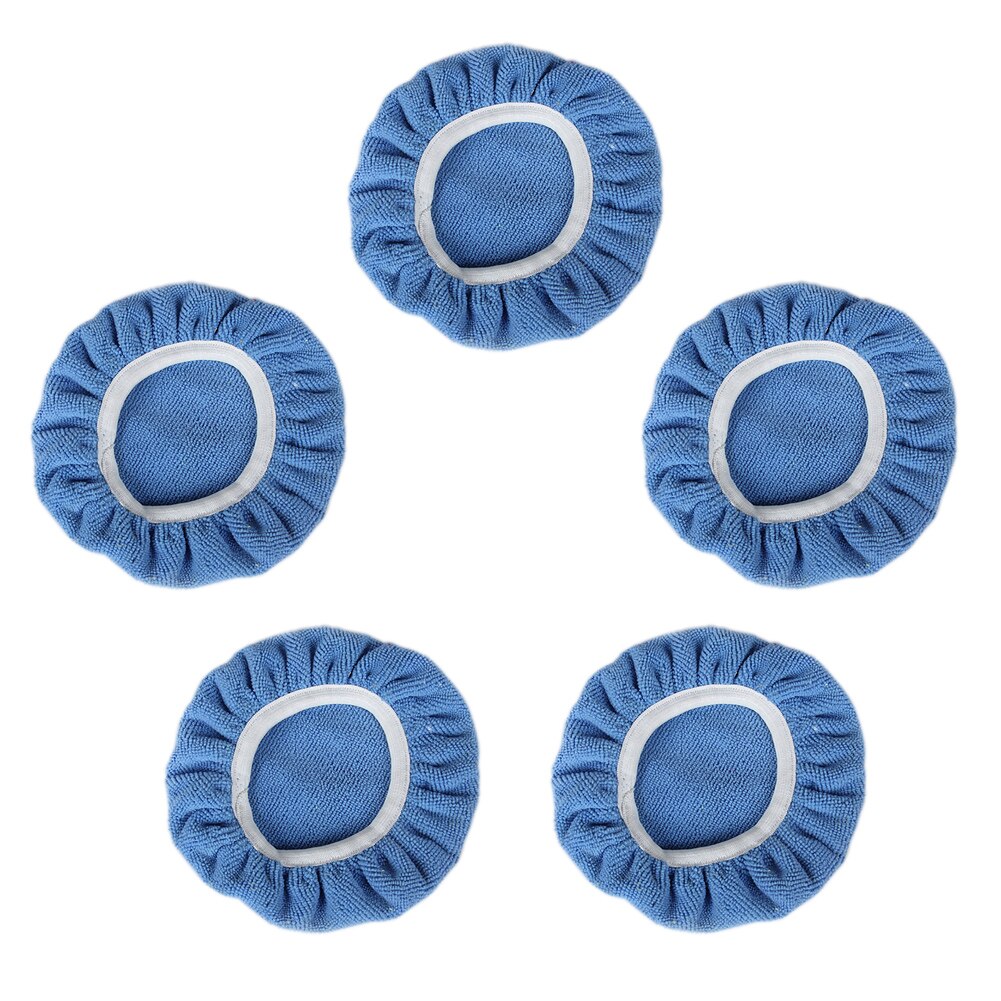 5 st bilpolerare motorhuvsskydd universella mikrofiberverktyg utbytesdyna lackvårdsbuffert rundvaxning rengöring