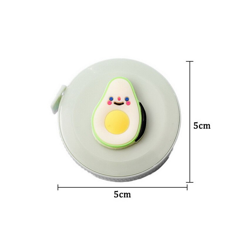 12PCs Stationery Cartoon Tape Measure Cute 1.5M Feet Double Size Measuring Scale Measurements Tape Measure Set: 02