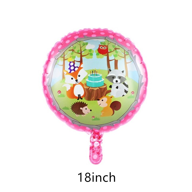 Cartoon Animal Foil Balloons squirrel Ballon Fox flamingos Air balloon Birthday party decorations Kids hedgehog Inflatable toys: Animal1