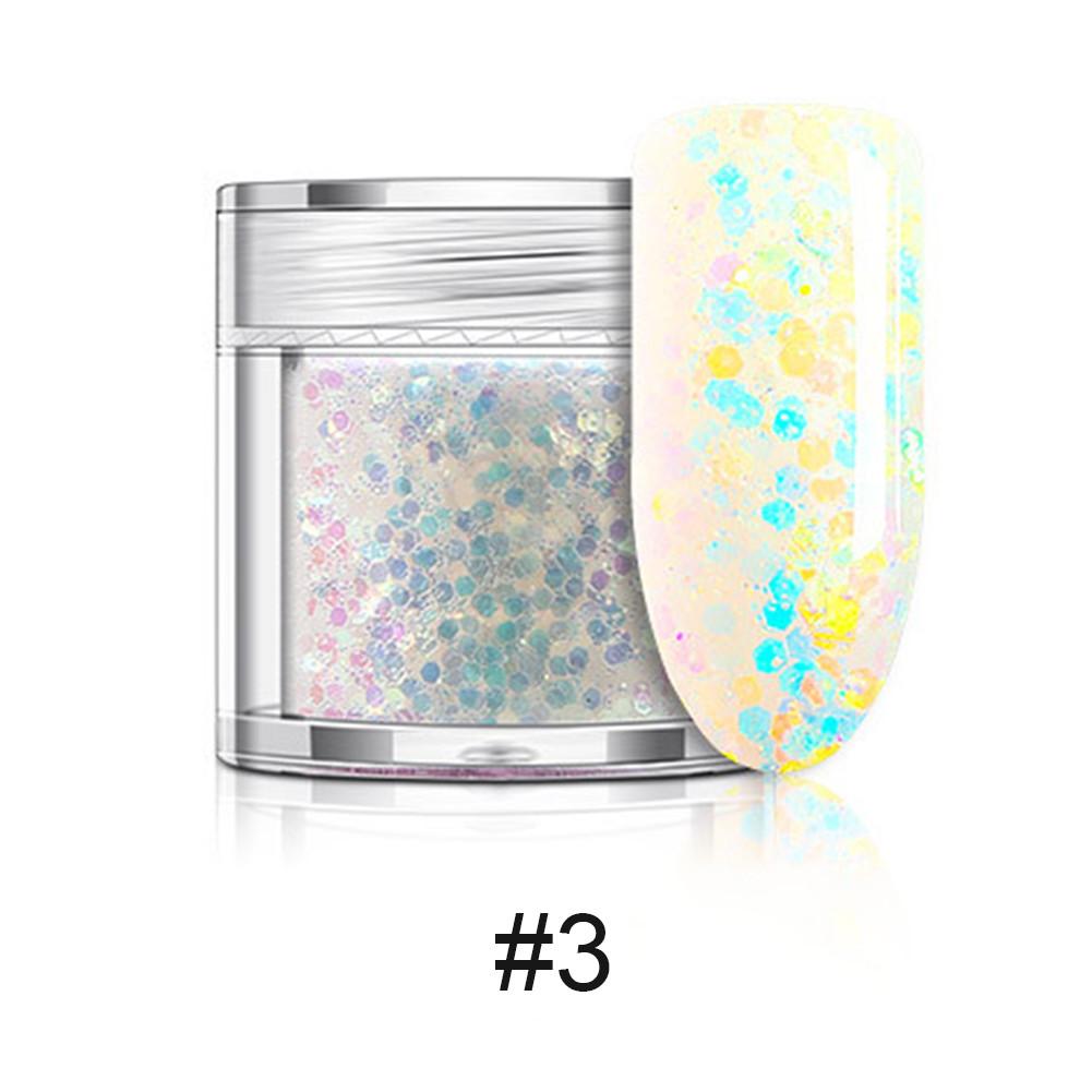 1 stuk nagel glinsterende pailletten nagelaccessoires patch gradiënt kleurrijke pailletten voor nail art manicure decoratie: 3