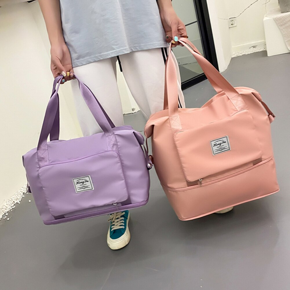 Car Interior Storage Bag Shoulder Bags Waterproof Oxford Cloth Handbag Foldable Large Capacity Training Travel Gym Bag