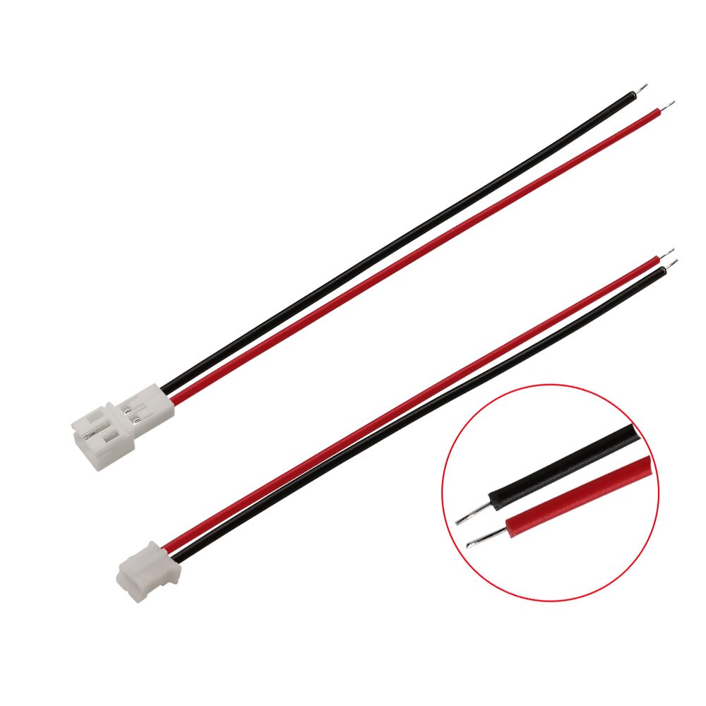 1/2/5Pairs Jst 2Pin Draad Connectors Jst Ph 2.0Mm 2P Man Vrouw Plug Jack socket Uitbreiding Elektrische Kabel Connector 10/15/20Cm