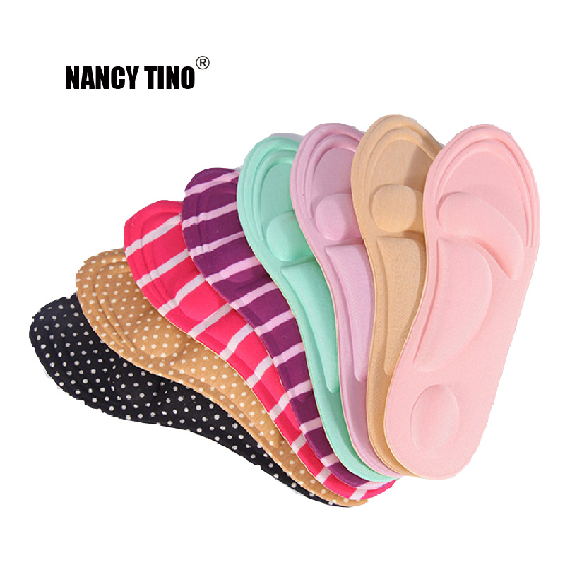 NANCY TINO 4D Sport Memory Foam Orthotics Inlegzolen voor Flat Foot Arch Ondersteuning Orthopedische Inlegzolen voor schoenen Vrouw Inlegzolen