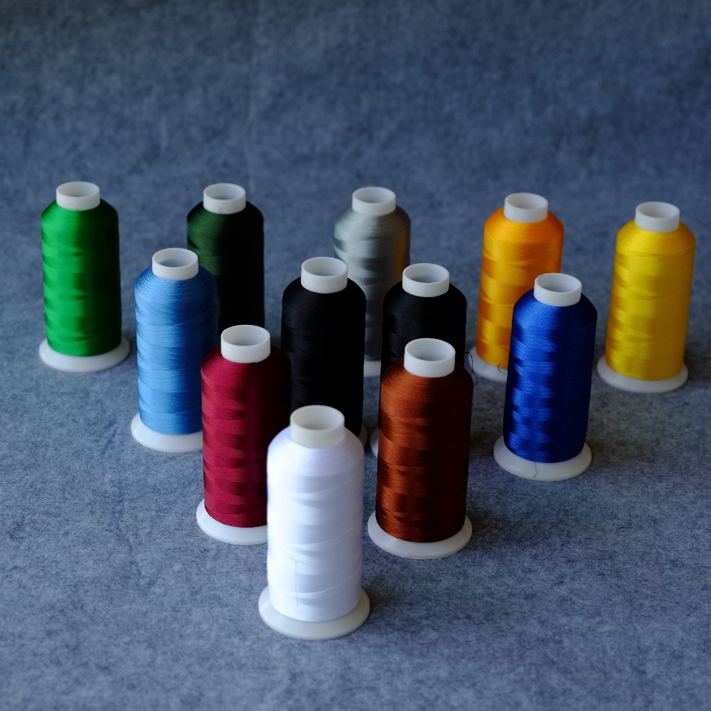 5000M 40WT 100% Polyester Machine Embroidery Thread 120D/2 Premium Madeira Colors for Home and Industrial Machines