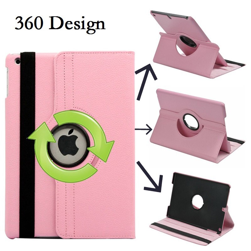 360 Rotation Tablet Case for iPad mini Case Flip Smart Magnetic Protective Cover for iPad mini 2 mini 3 360 Case Stand 7.9''