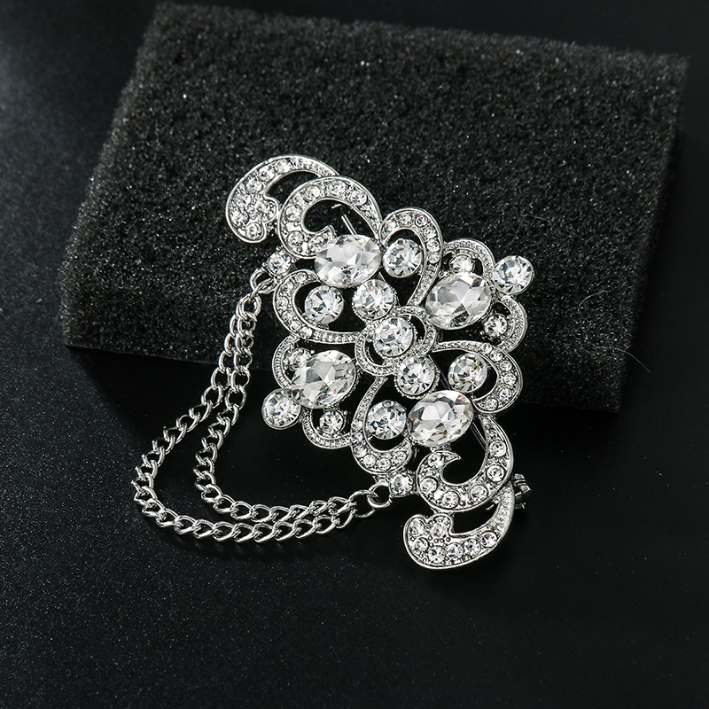 Weimanjingdian fabrieksverkoop, rechtstreeks uit de art deco fabriek, met heldere kristallen strass steentjes, broches voor dames of bruiloften.