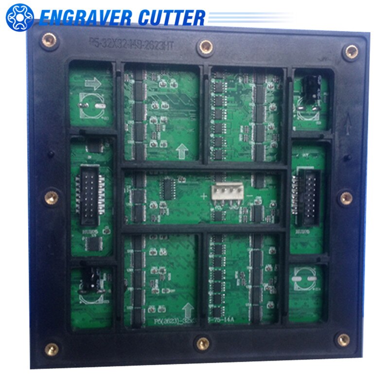 Outdoor LED Display P5 Medium 32x32 RGB LED Matrix Panel(6.29" x 6.29" x 0.5")