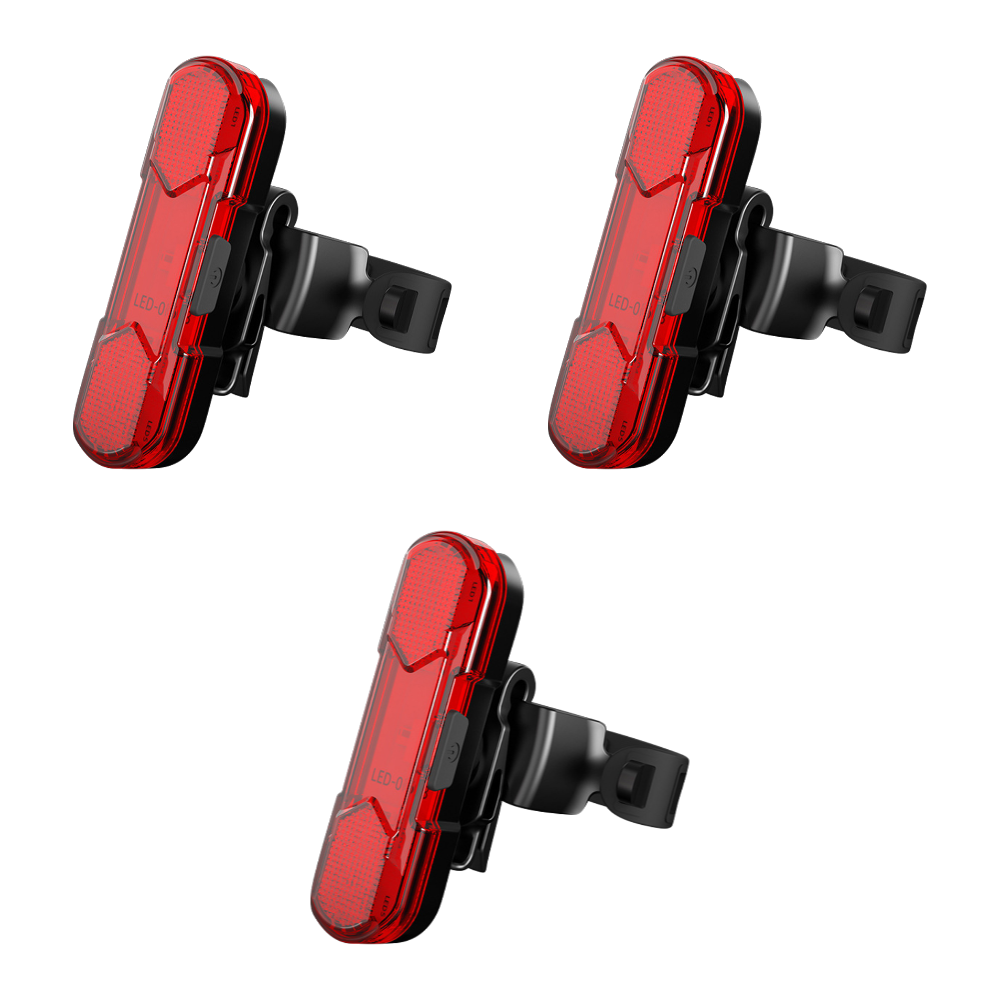 1-5 stk. cykelbaglygte usb genopladelig rød/blå/hvid led cykelsadelpind baglygte til natkørsel sikkerhedsadvarselslys: Grøn