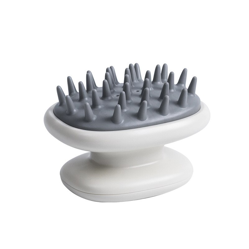 Handheld Abs Scalp Shampoo Massage Brush Washing Shower Hair Comb Mini Head Meridian Massage Comb: White