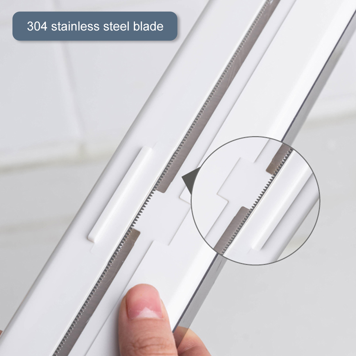 Cling Film Cutter Plastic Wrap Dispenser Kitchen Accessori Wrap Film Cutter Magnetic Cling For Food Keep Fresh with Cutter Blade