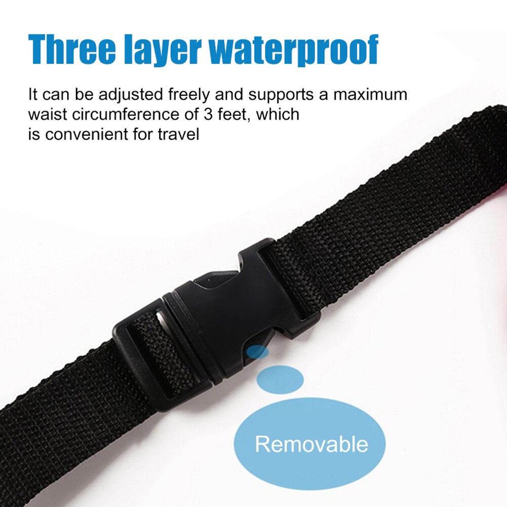 Waterproof swimming bag, mobile phone, drift diving shoulder pvc waist pack underwater bags case cover for pouch beach boat sports