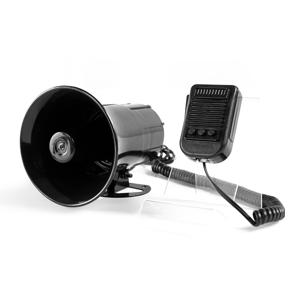 Yhaavale 3 tone lyd bil sirene højttaler ,dv12v,50w bil horn køretøj horn med mikrofon højttaler nødsituation elektronisk pa system poli