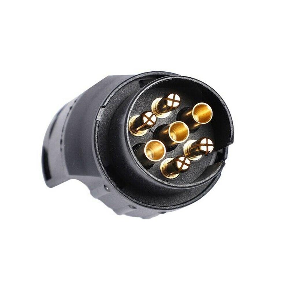 7 Pin And 13 Pin Round Trailer Plug Connector Holder Plug Caravan Rv Socket Converter Tow 12v Adapter Accessories Pa D0n3