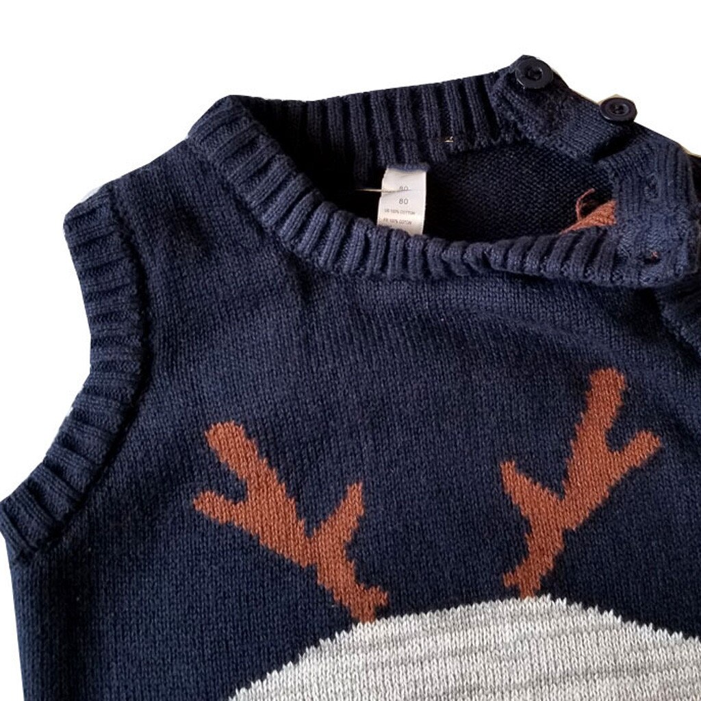 ARLONEET niño bebé niños niña Navidad Chaleco de punto remera para niños chalecos pulóver ropa casual prendas de vestir CO08