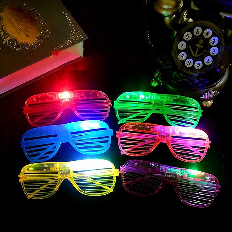 Flashing Led Glasses Luminous Light Glow Headband Blinking Eye Wear Wedding Birthday Party Year