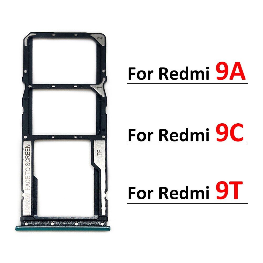 Micro Nano Sim Card Holder Tray Slot Houder Adapter Socket Voor Xiaomi Redmi 9A 9C 9T Vervangende Onderdelen