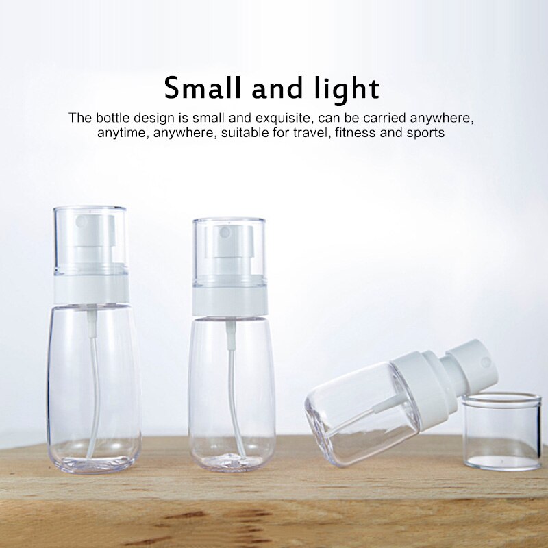 30/60ml portabla resor genomskinlig plast sprayflaska parfymflaska atomizer påfyllningsbar tom liten sprayflaska