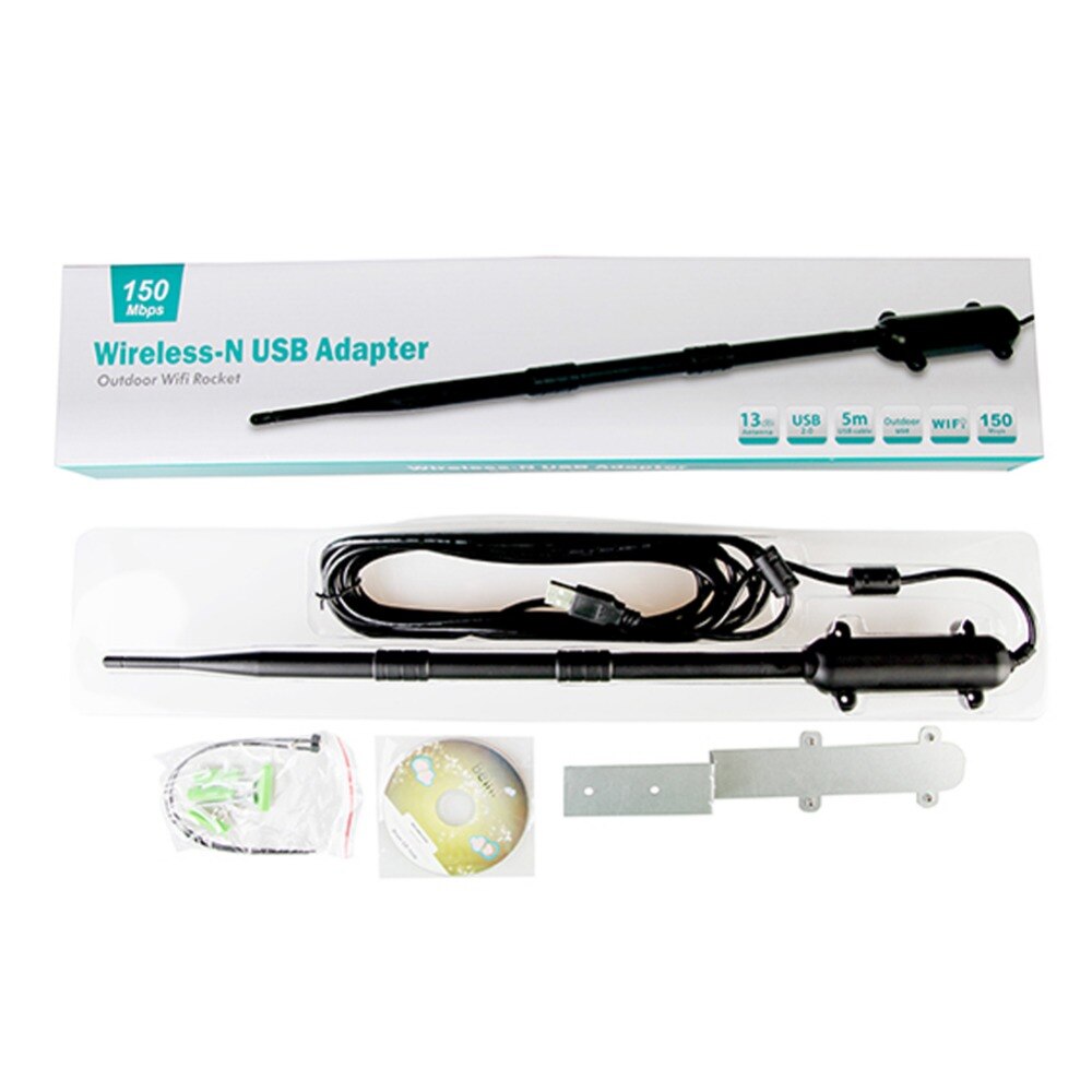 2.4G Wireless Network Card Outdoor Wifi receiver wireless signal amplifier high power network card waterproof camping equipment